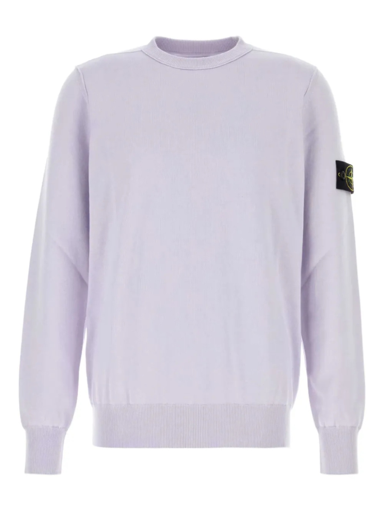 

Свитшот Stone Island из хлопка с круглым вырезом, фиолетовый