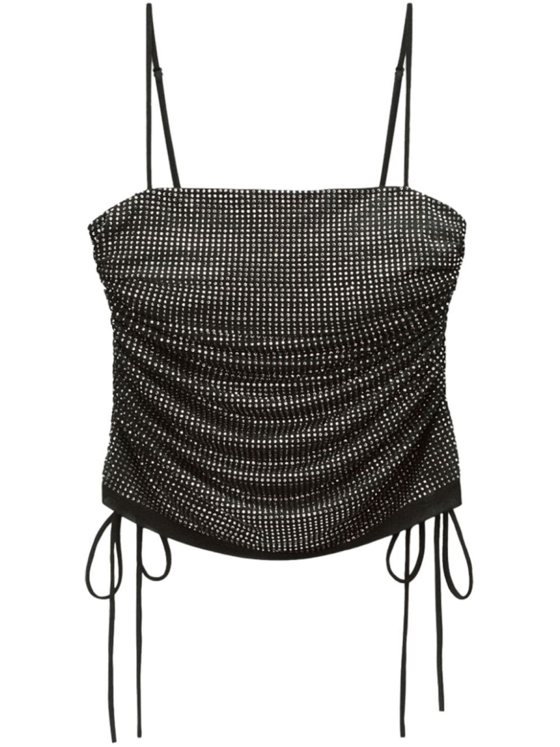 

Топ Alexander Wang, украшенный кристаллами, черный