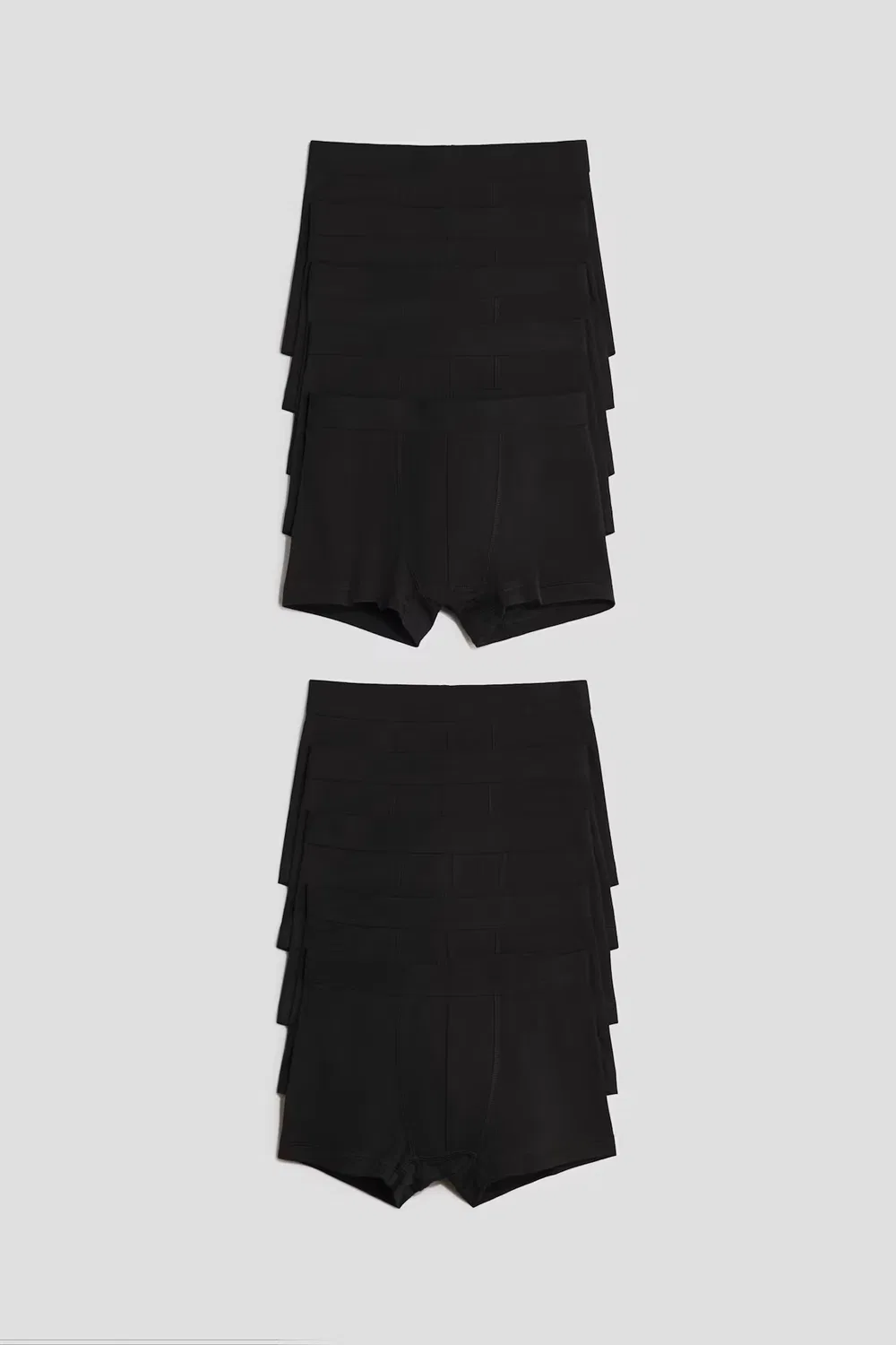 10 хлопковых трусов H&M, Schwarz