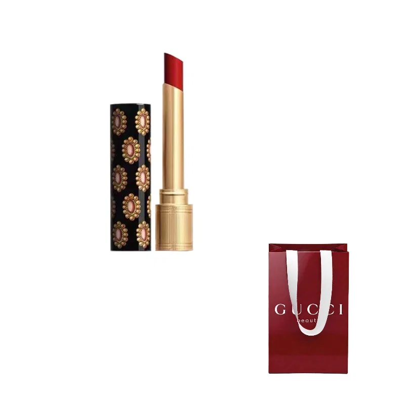 Губная помада Gemstone Lip, Iridescent Glow, GUCCI, Abies Red