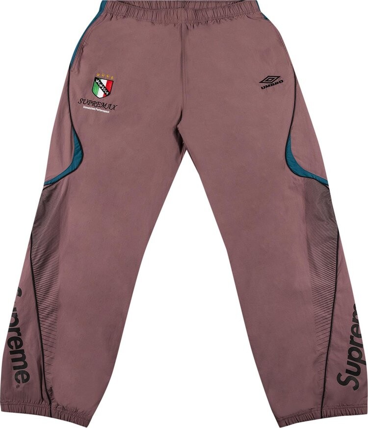 

Брюки Supreme x Umbro Track Pant 'Dusty Plum', фиолетовый