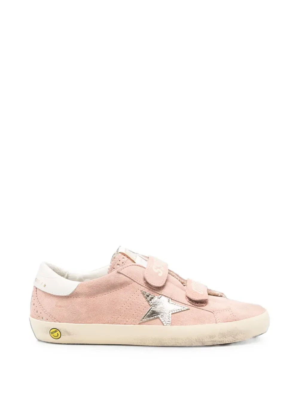 Кроссовки Old School со звездными нашивками Golden Goose Kids, розовый