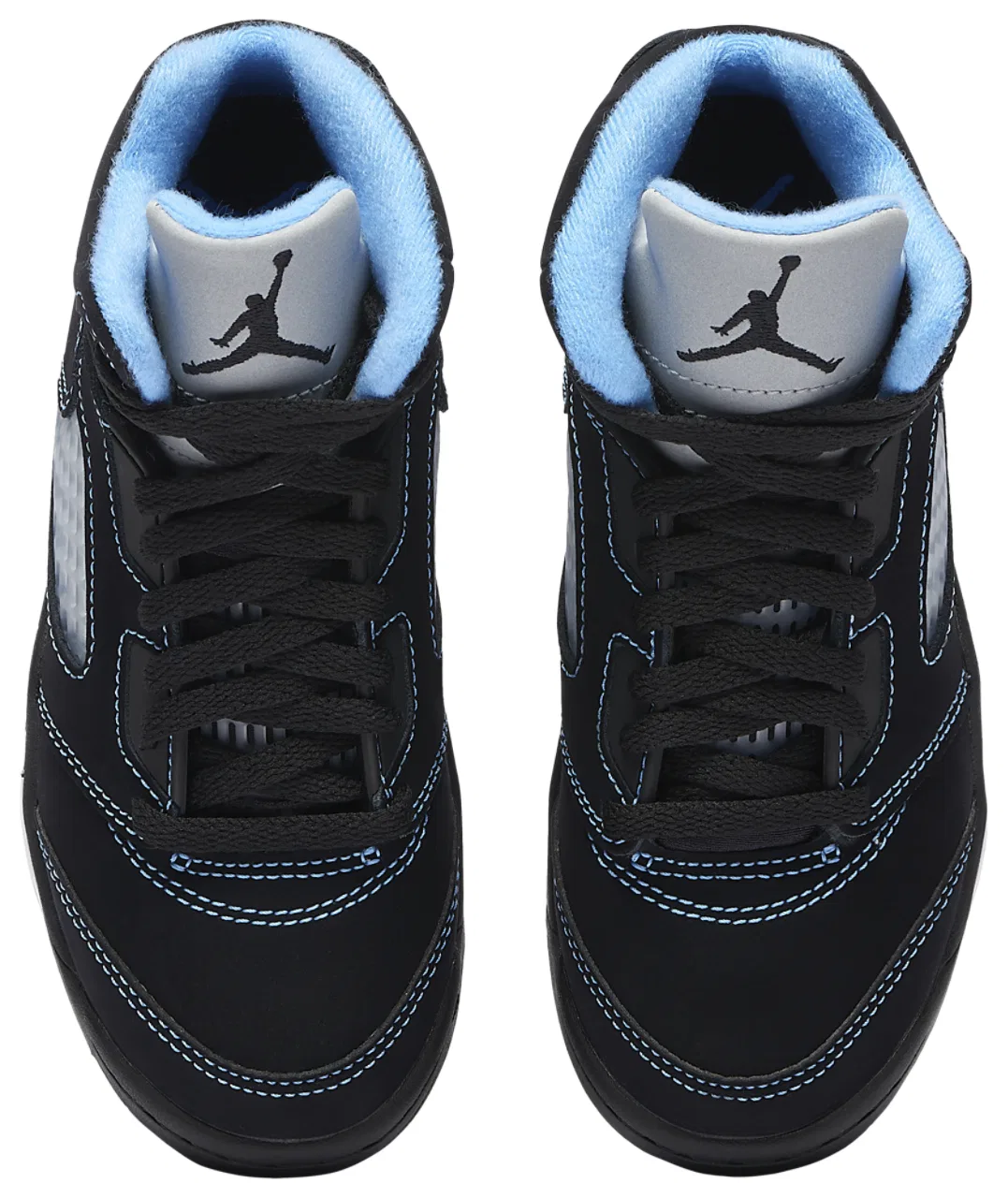 Баскетбольные кроссовки для мальчиков Retro 5 Jordan, синий/черный — фото 4