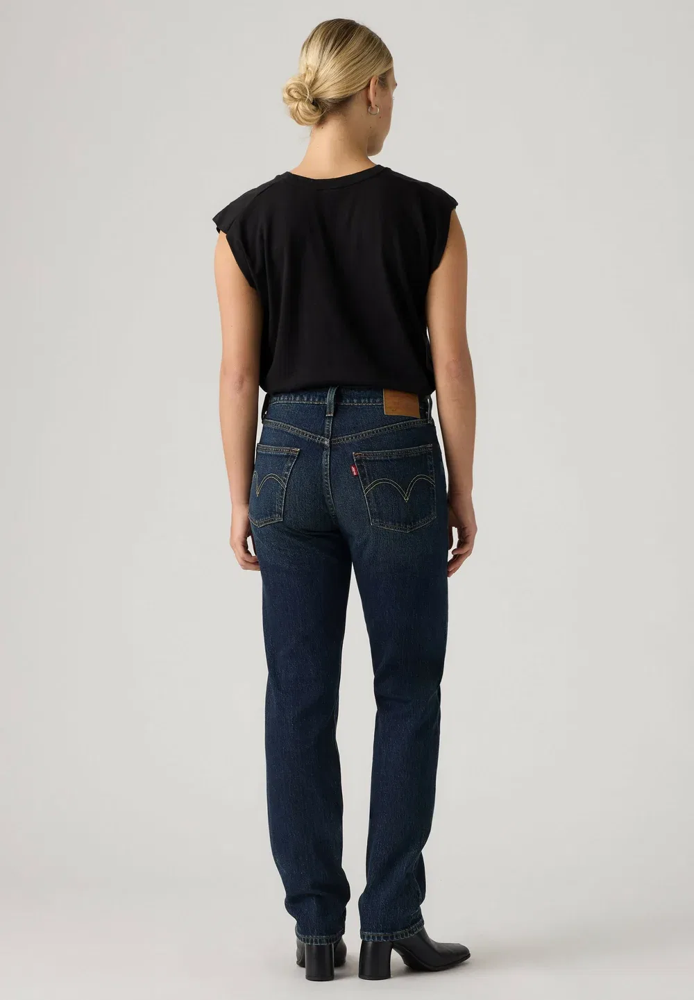 Женские джинсы 501 - джинсы прямого кроя Levi'S, Pretty Pleasing - Dark Indigo - Worn In - — фото 3