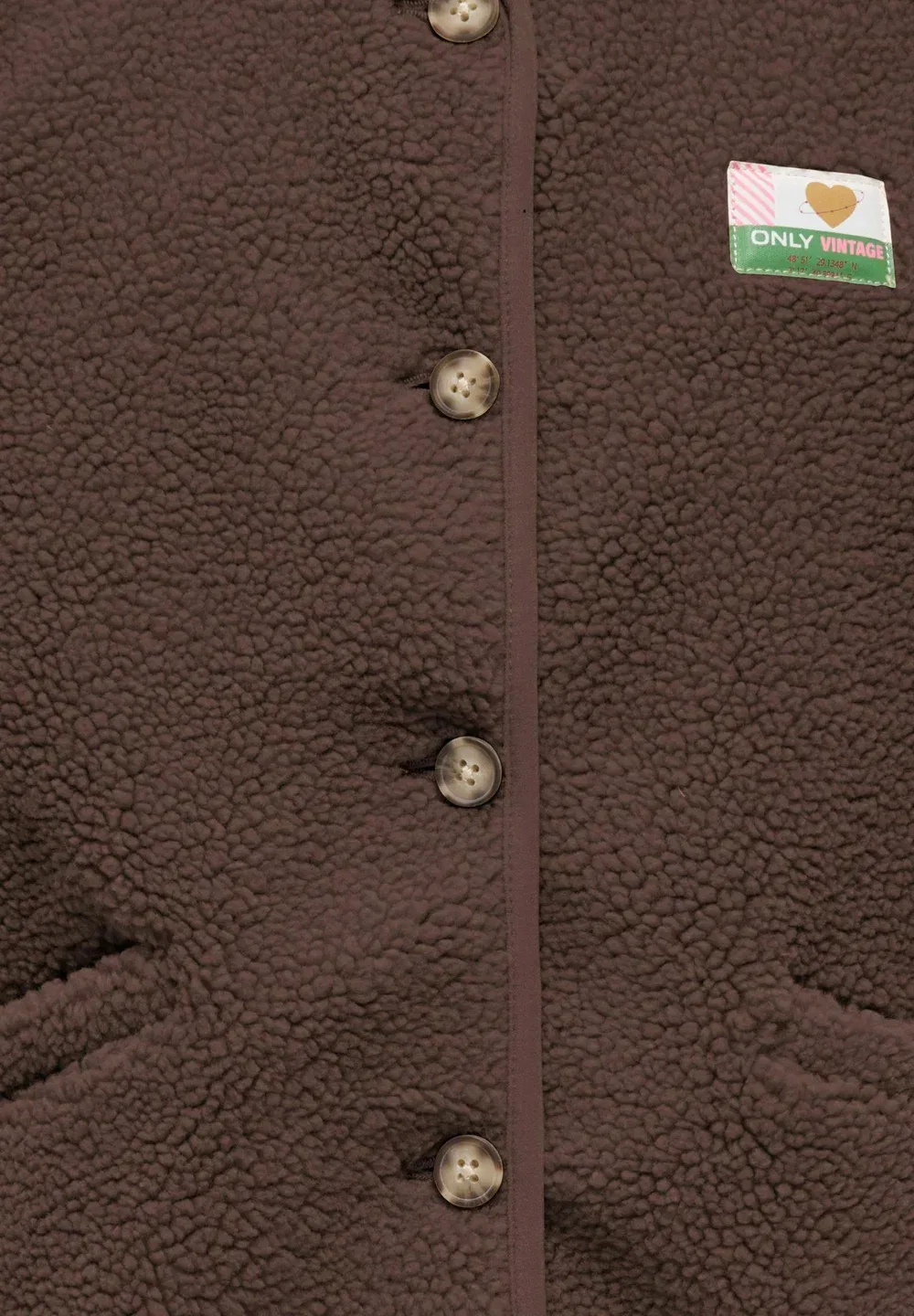 Жилет Kogbaby teddy vest cs pnt - waistcoat Only Girls, Chocolate Martini — фото 3