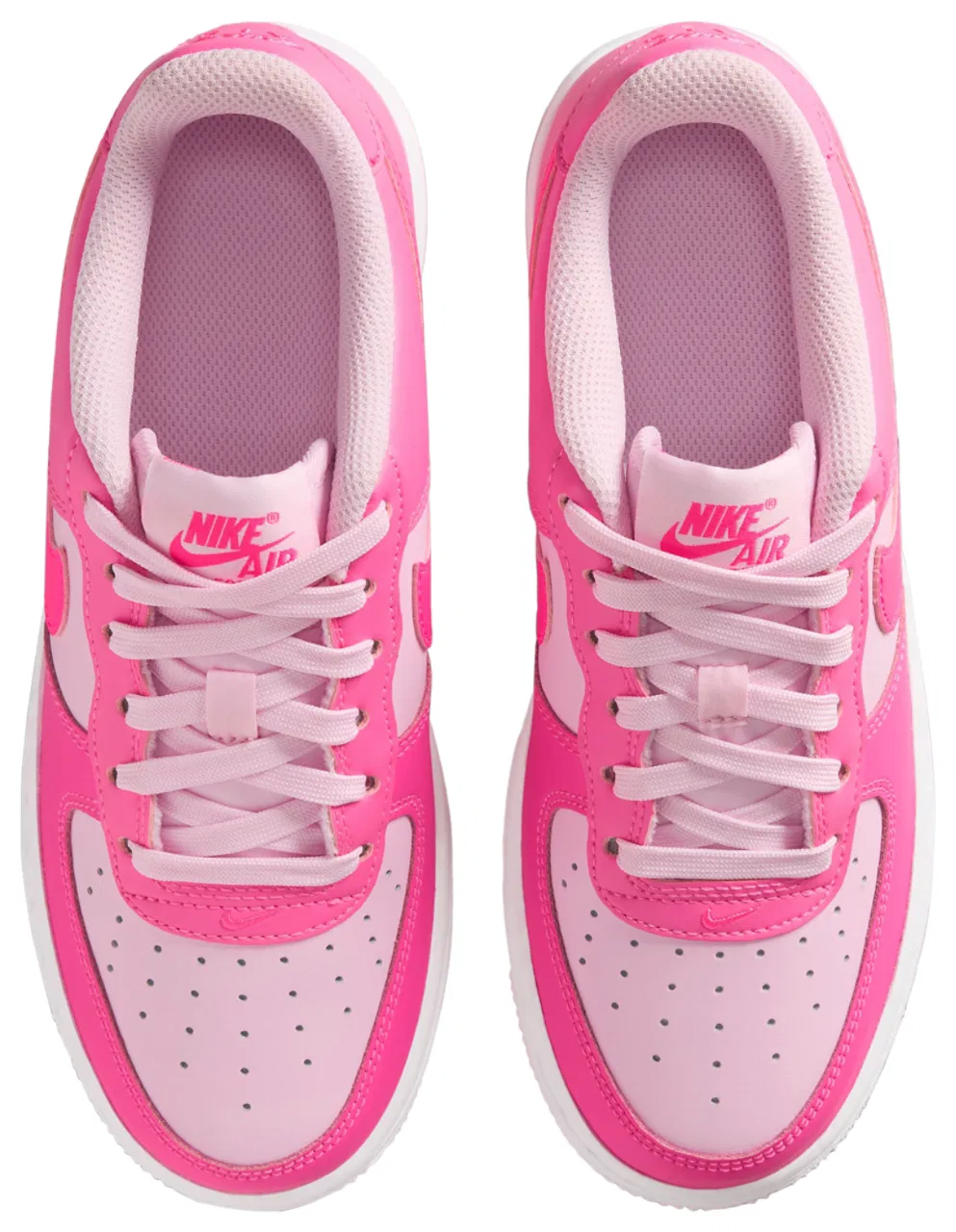 Кроссовки для девочек Air Force 1 Nike, цвет Hyper Pink/Pinksicle — фото 4