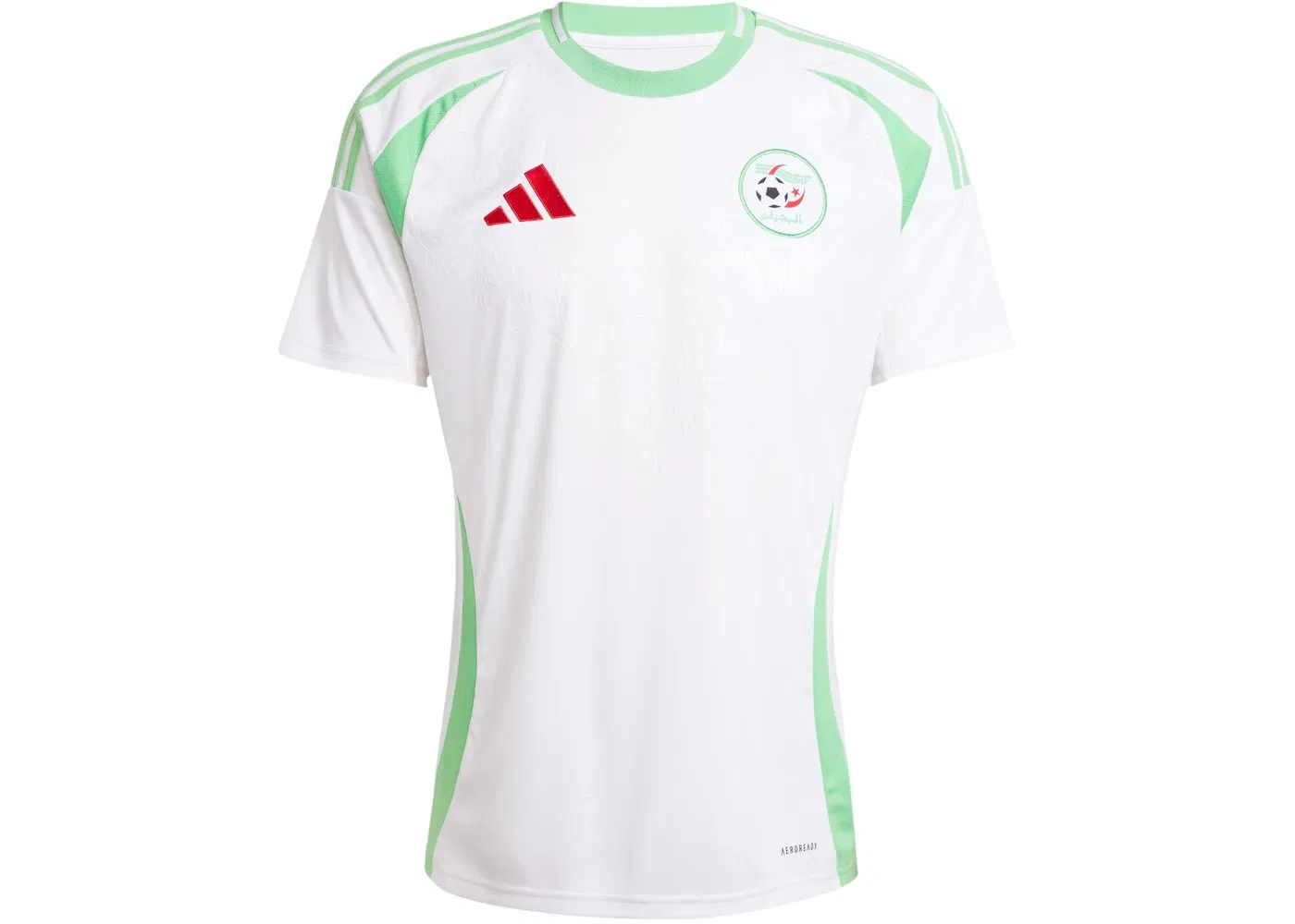 Мужская футбольная футболка с длинным рукавом Jersey Adidas, White Semi Flash Green