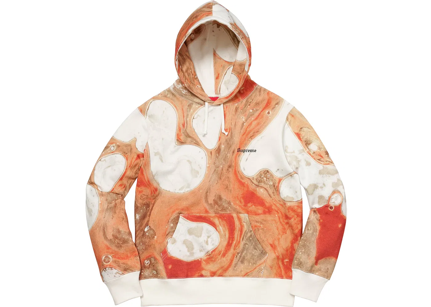 Мужской худи с принтом Supreme Blood and Semen, Белый