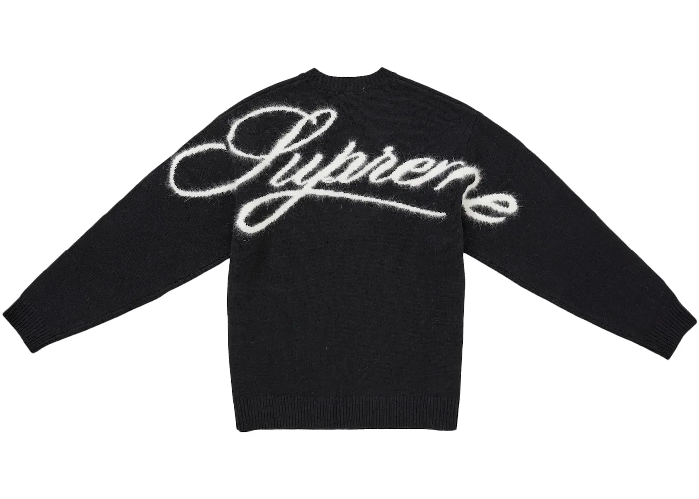 Мужской свитер с надписью Angora Script Supreme, Черный
