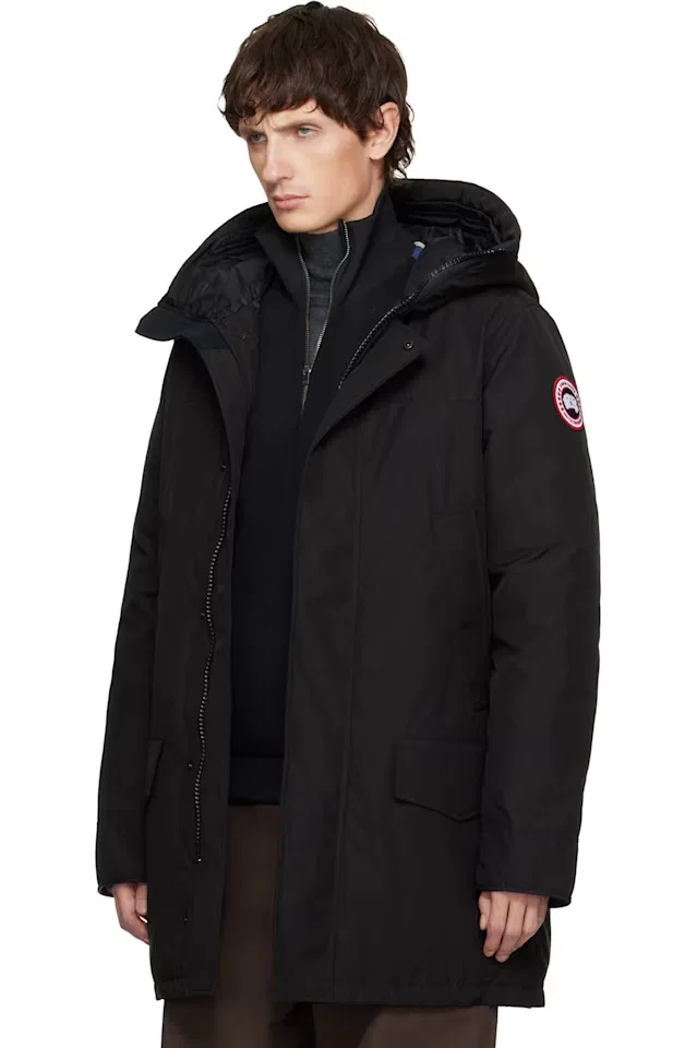 Черная пуховая куртка Langford Canada Goose — фото 4