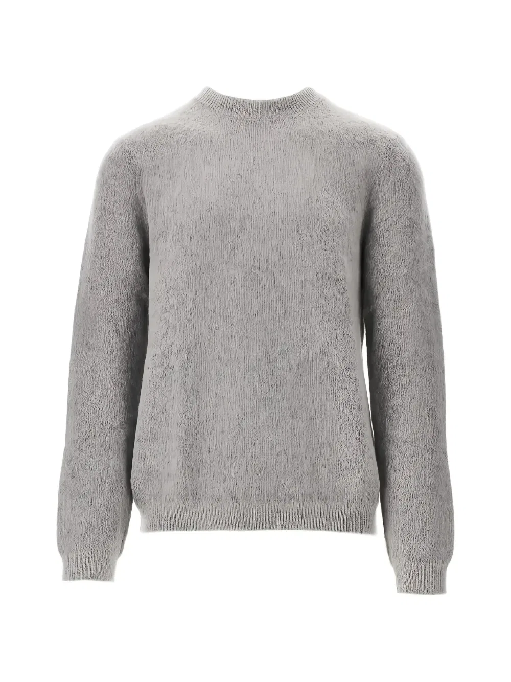 Джемпер с начесом и круглым вырезом EMPORIO ARMANI, серый