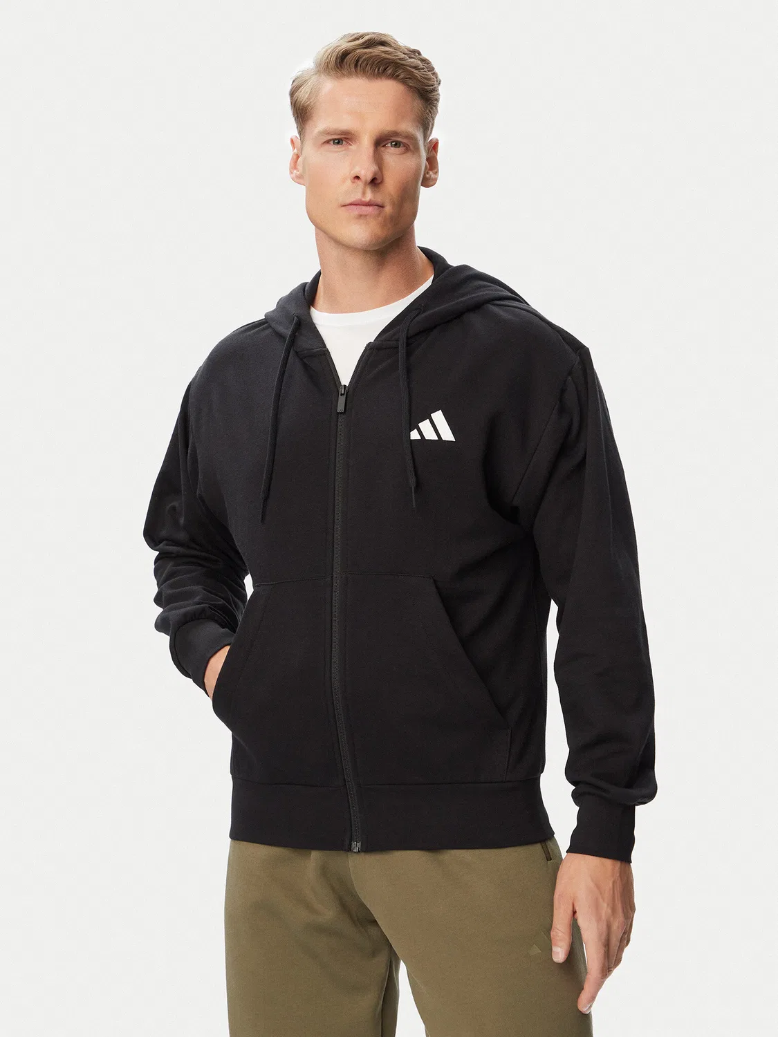 Мужская толстовка стандартного кроя Feelcozy Adidas, черный