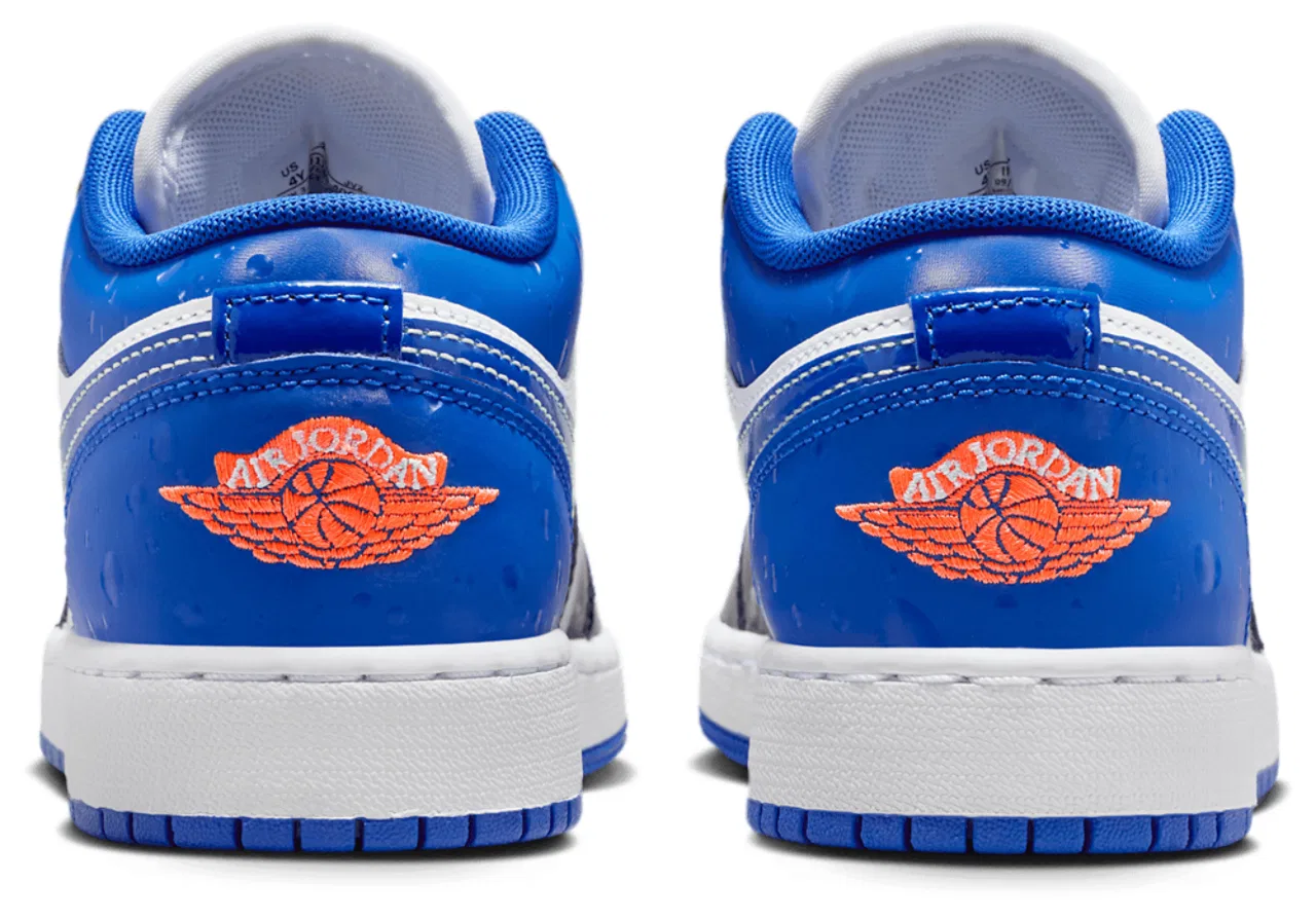 Кроссовки для мальчиков AJ 1 Low SE Jordan, цвет Blue/Orange/White — фото 3