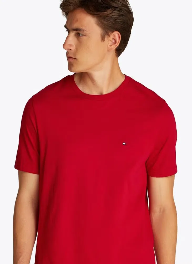 Футболка с вышивкой флага Tommy Hilfiger, красный — фото 3