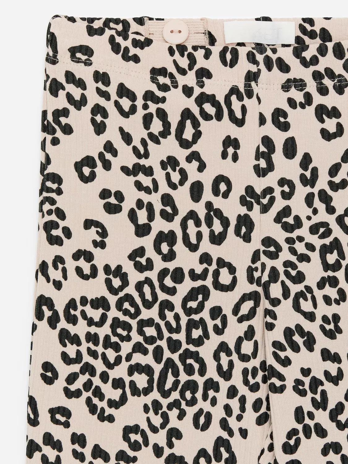 Расклешенные ребристые леггинсы Arket, Beige/Schwarz — фото 3