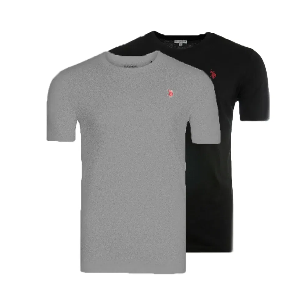 Мужская футболка с круглым вырезом U.S. Polo Assn., Black/Grey