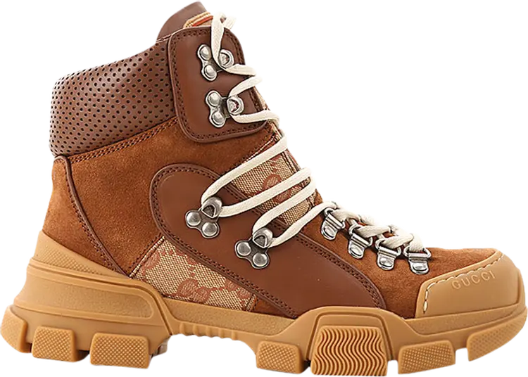 Кроссовки Gucci Wmns Flashtrek Brick Red Beige, бежевый
