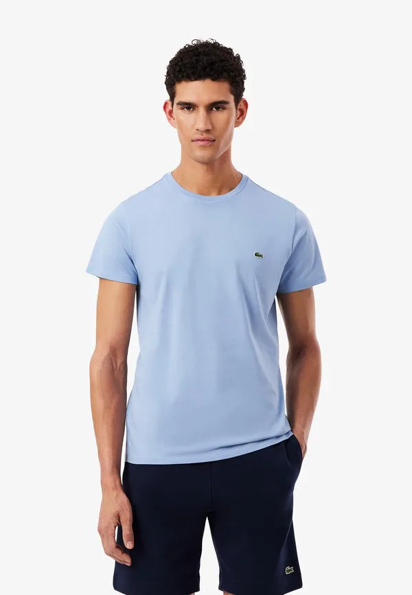Футболка Lacoste, хлопок, круглый вырез, короткий рукав, меланж