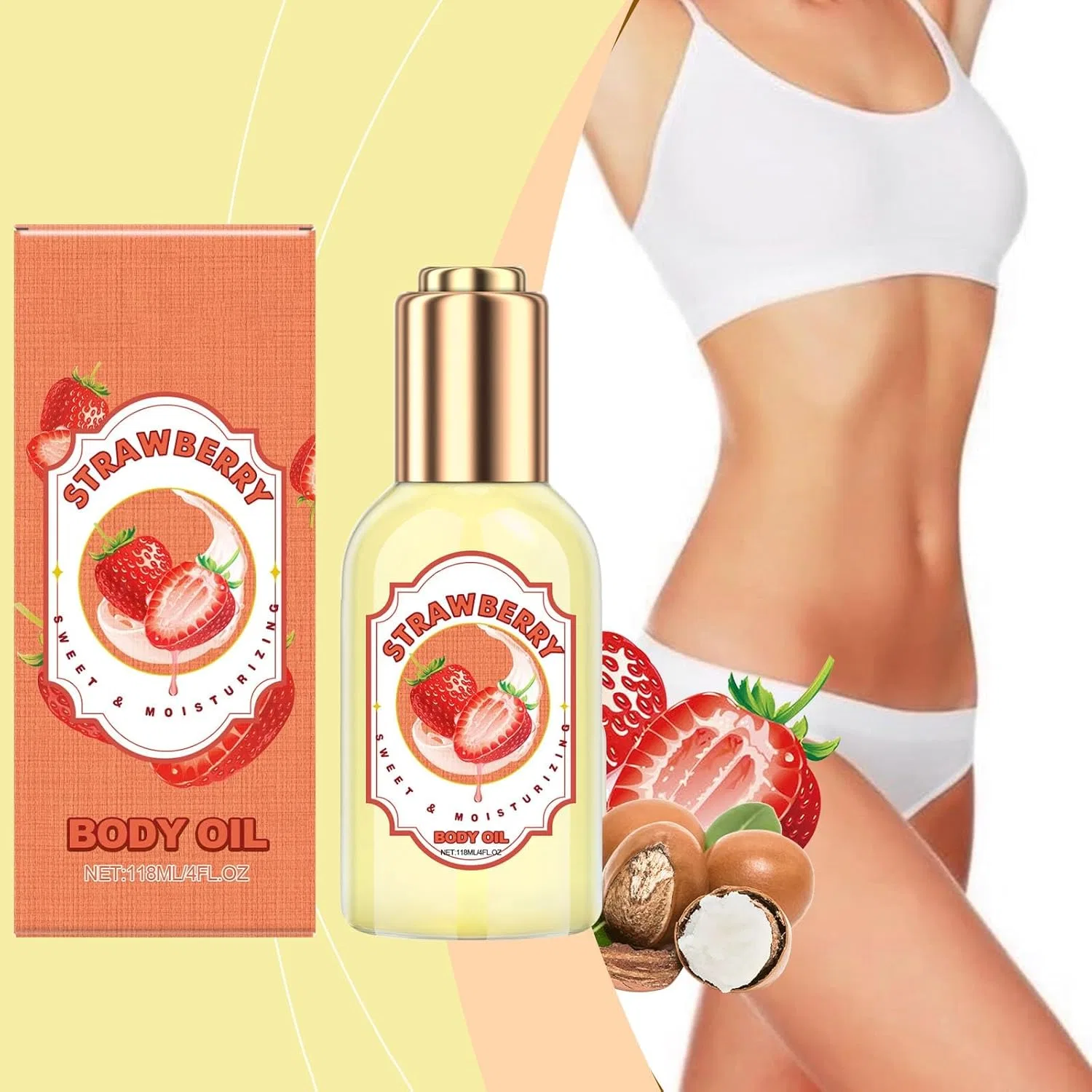 Масло для тела «Strawberry» для женщин, 118 мл Generisch, Strawberry — фото 2