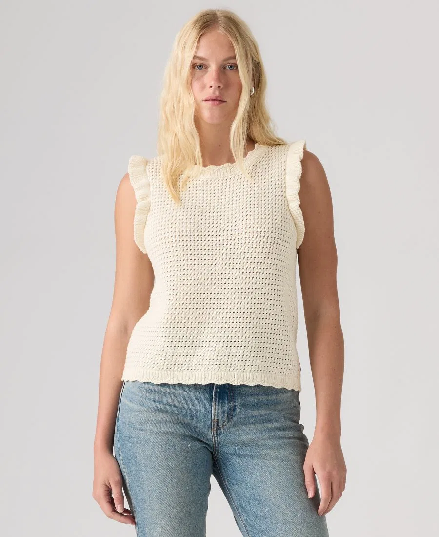 Женский топ-свитер Lulu Crewneck Levi's, Egret — фото 2