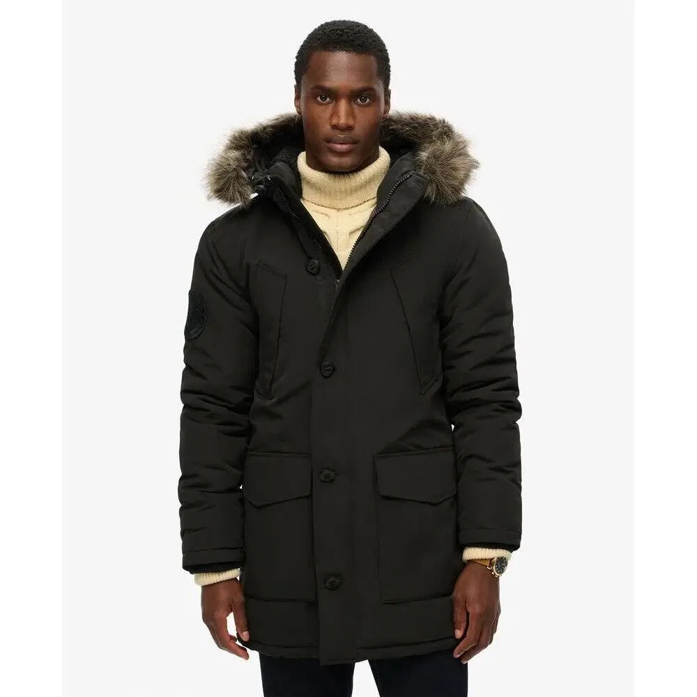 Женская парка с капюшоном и искусственным мехом Superdry Everest — фото 3