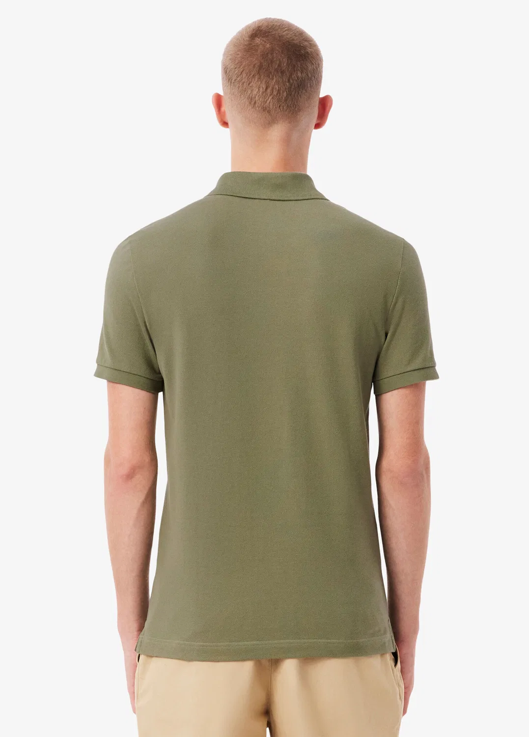Поло Lacoste L.12.12 Slim Fit, Haki-BMY — фото 4