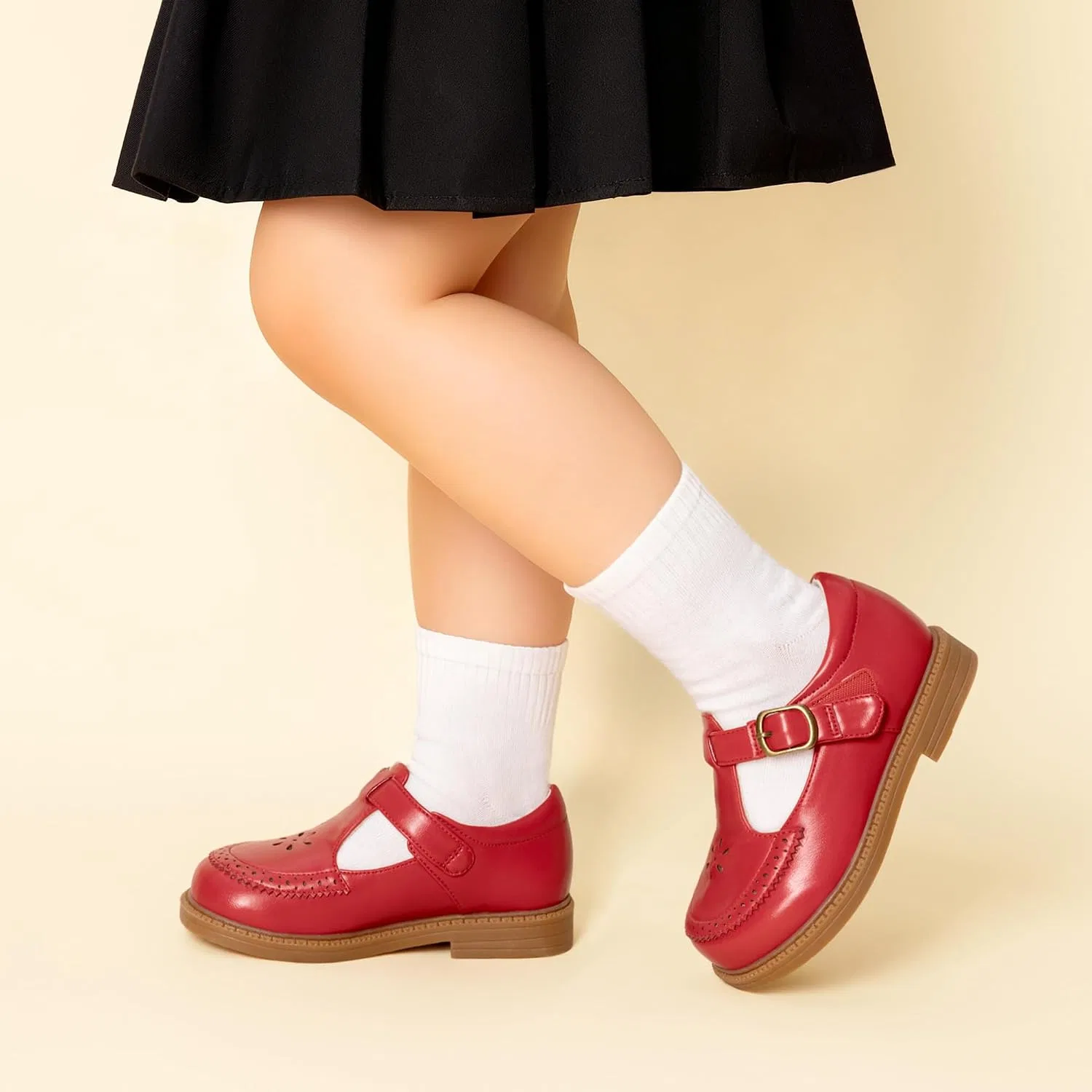 Детские туфли Мэри Джейн для девочек DREAM PAIRS, Red — фото 2