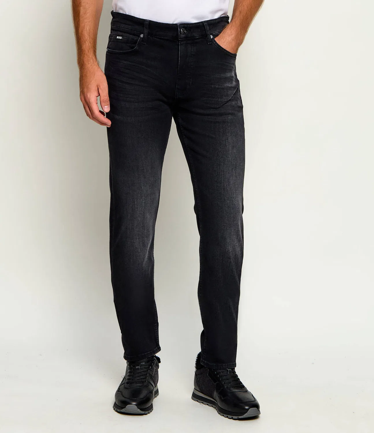 Джинсы slim fit H-Delaware Boss, черный — фото 3