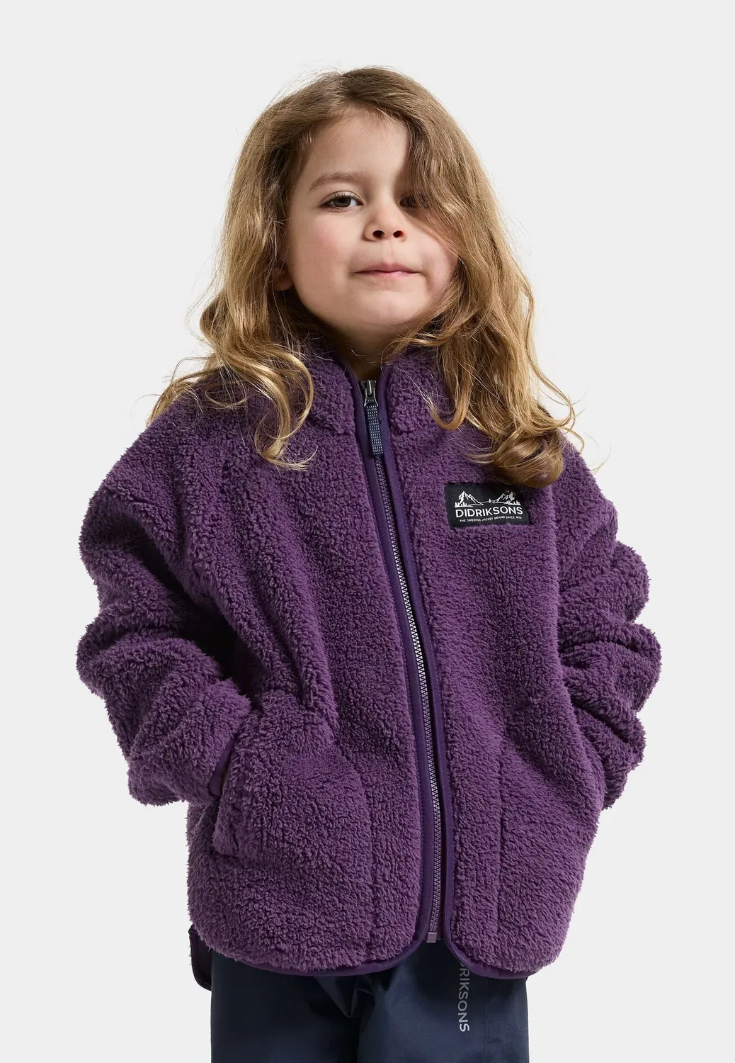 Куртка унисекс Gibbs на молнии из флиса Didriksons, Northen Purple — фото 2