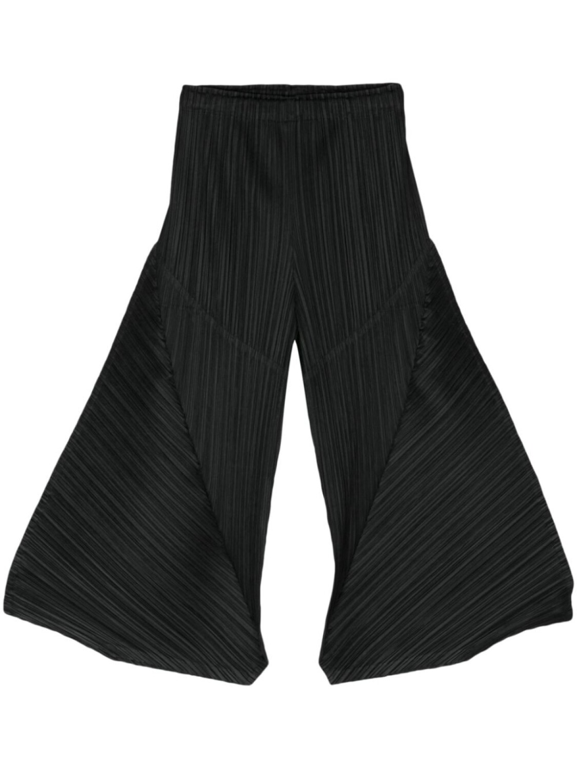 

Pleats Please Issey Miyake plissé cropped trousers, черный