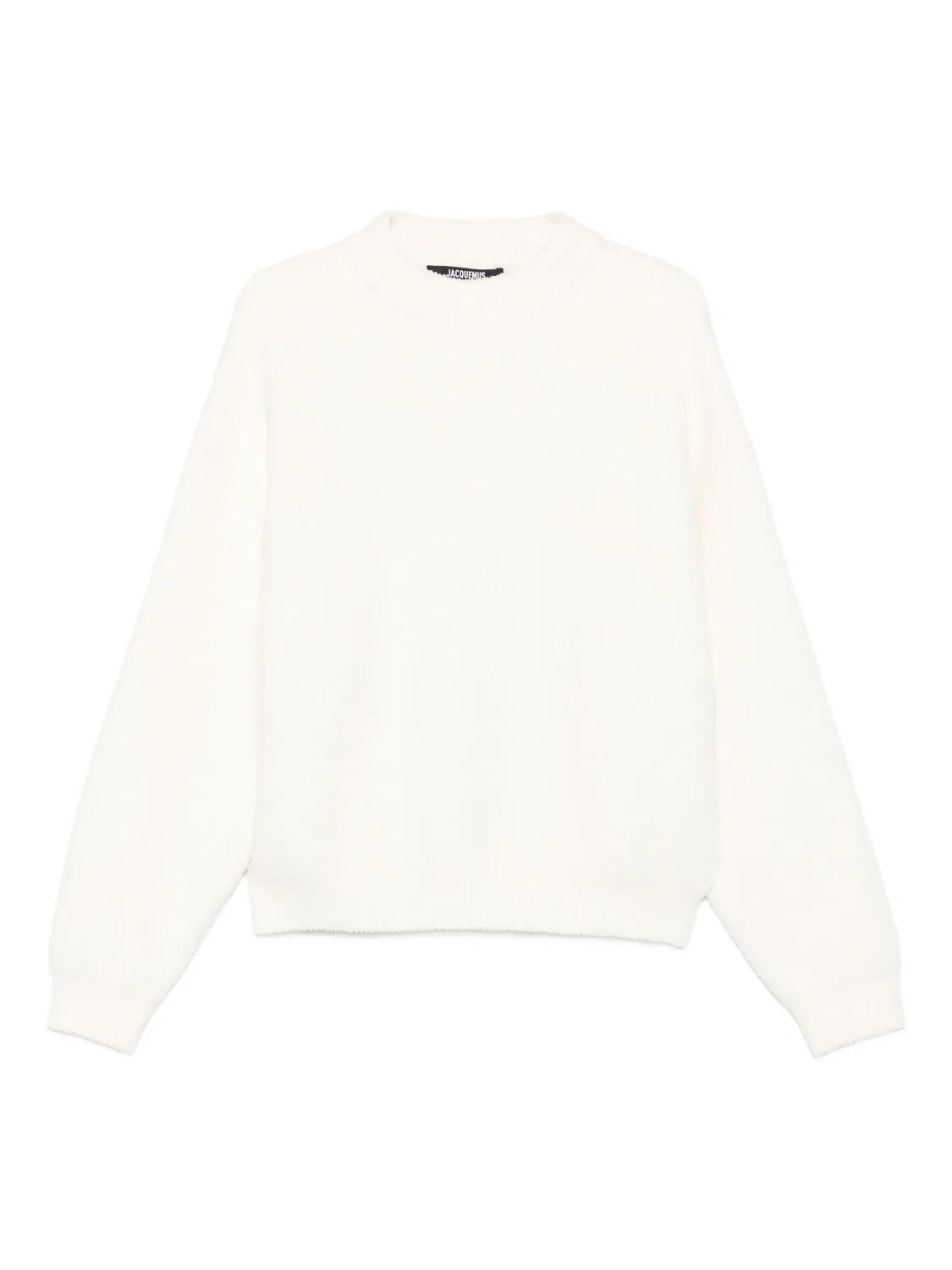Свитер с круглым вырезом белого цвета Jacquemus, белый