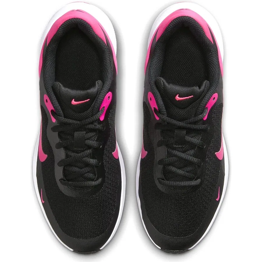 Детские кроссовки с плоской подошвой Revolution 7 GS Nike, Черный — фото 3