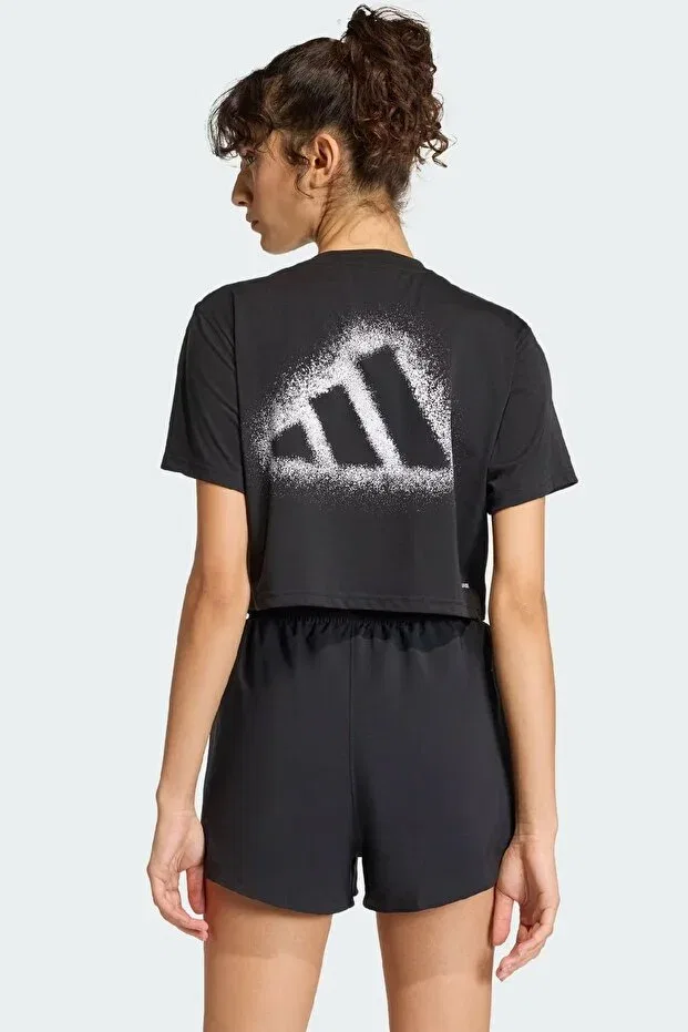 Женская футболка с быстросохнущей тканью Adidas, Black — фото 2