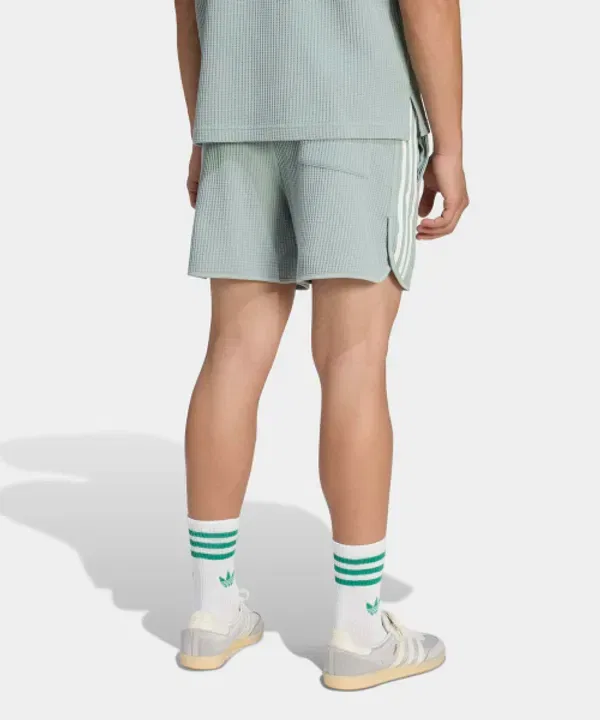 Шорты спортивные из вафли, укороченные, Adidas, мудрец — фото 2