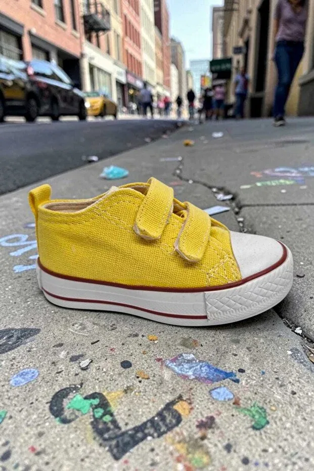 Детские кеды для мальчиков из замши Momykids, Yellow