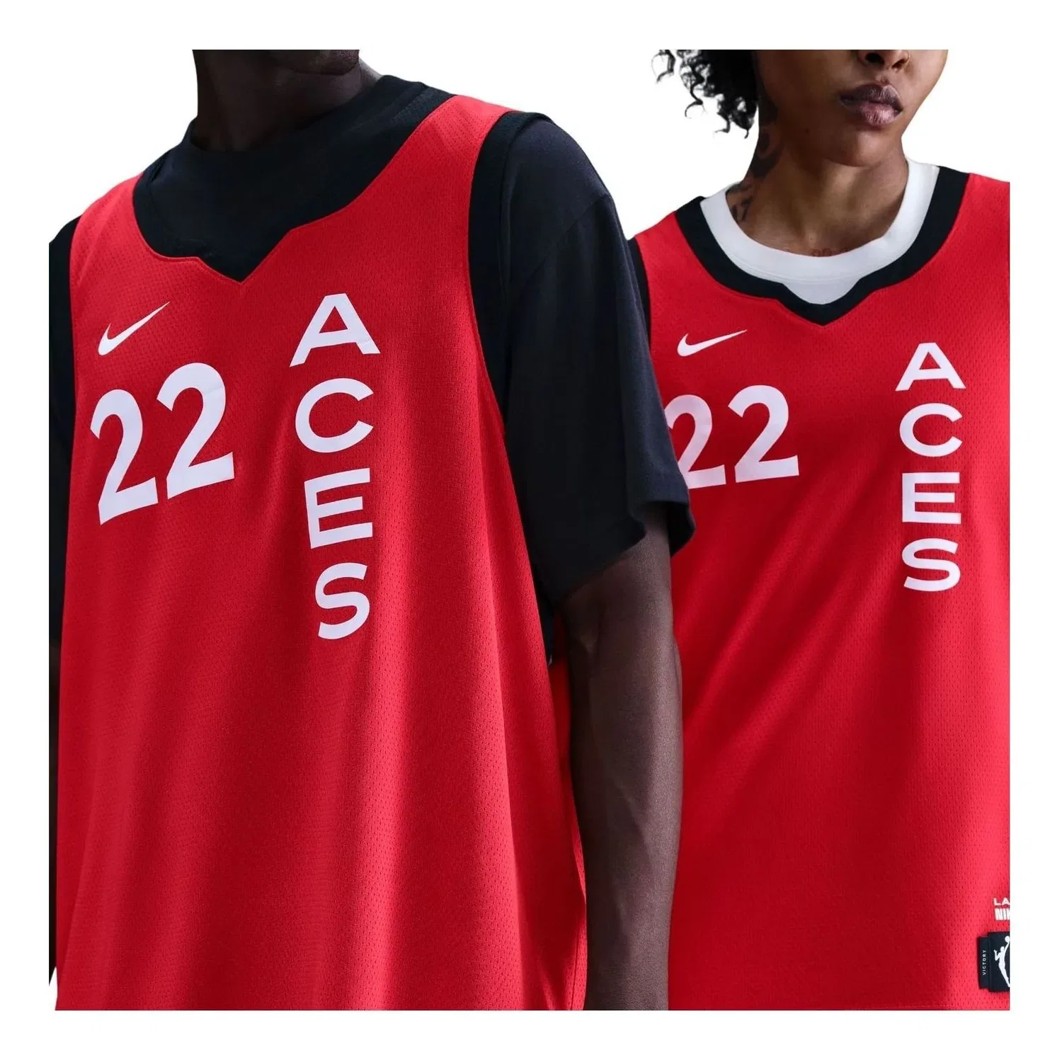 Мужская игровая майка A'ja Wilson Las Vegas Aces 2024 Rebel Edition Dri-FIT WNBA Victory Jersey 'University Red' Nike, University Red