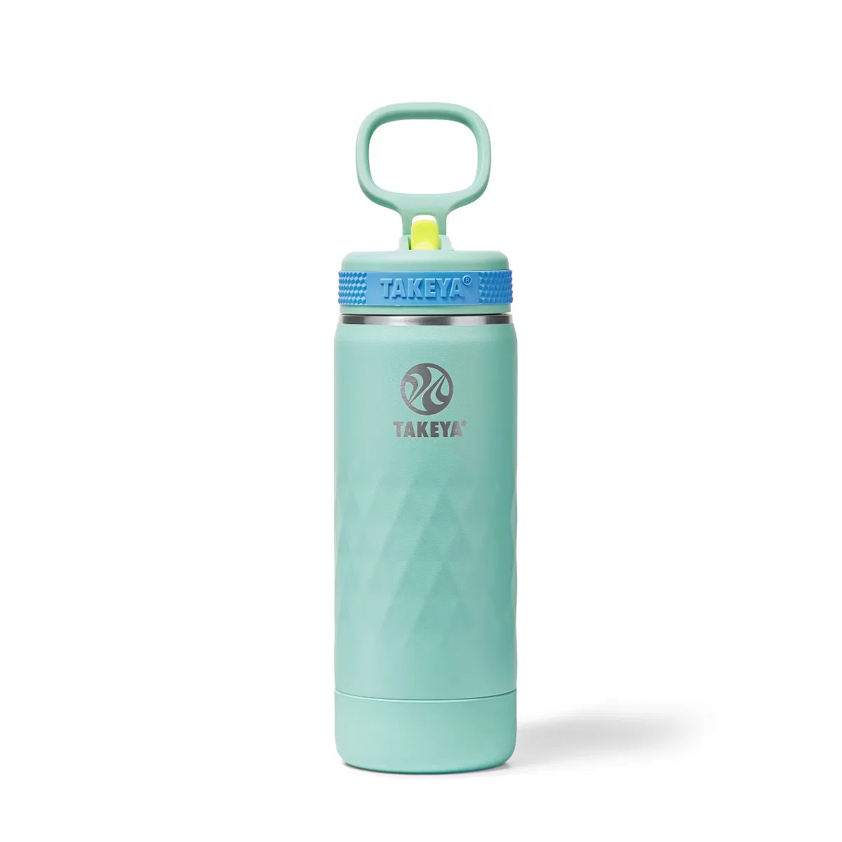 Детская бутылка для воды 18 унций с трубочкой и тройной изоляцией Takeya, Brilliant Turquoise