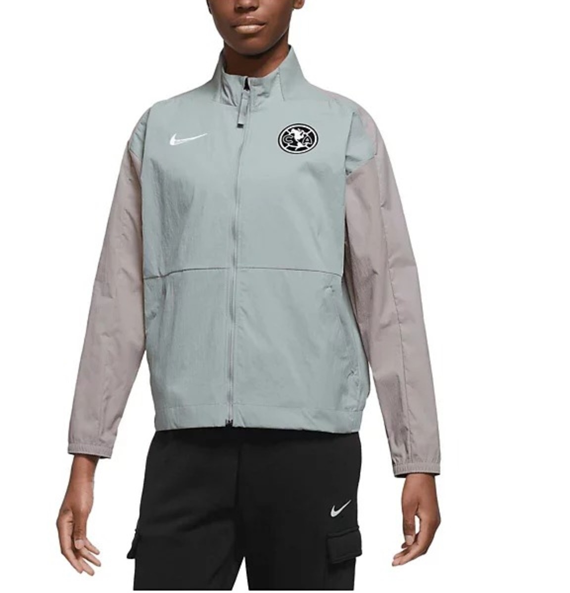 

Ветровка Nike Club America Team Anthem Raglan Full-Zip, серый/голубой