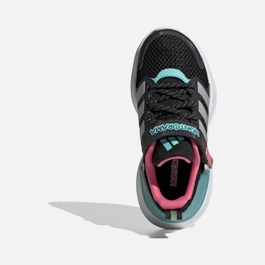 Детские спортивные кроссовки с моделью Lightorama Rnr El C, adidas, Черно-синий — фото 3
