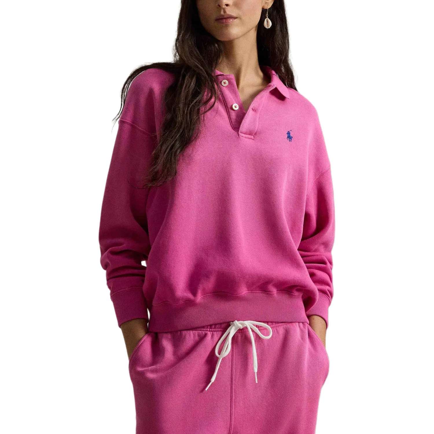 Женский свободный свитшот SS26 Polo Ralph Lauren, Pink — фото 3