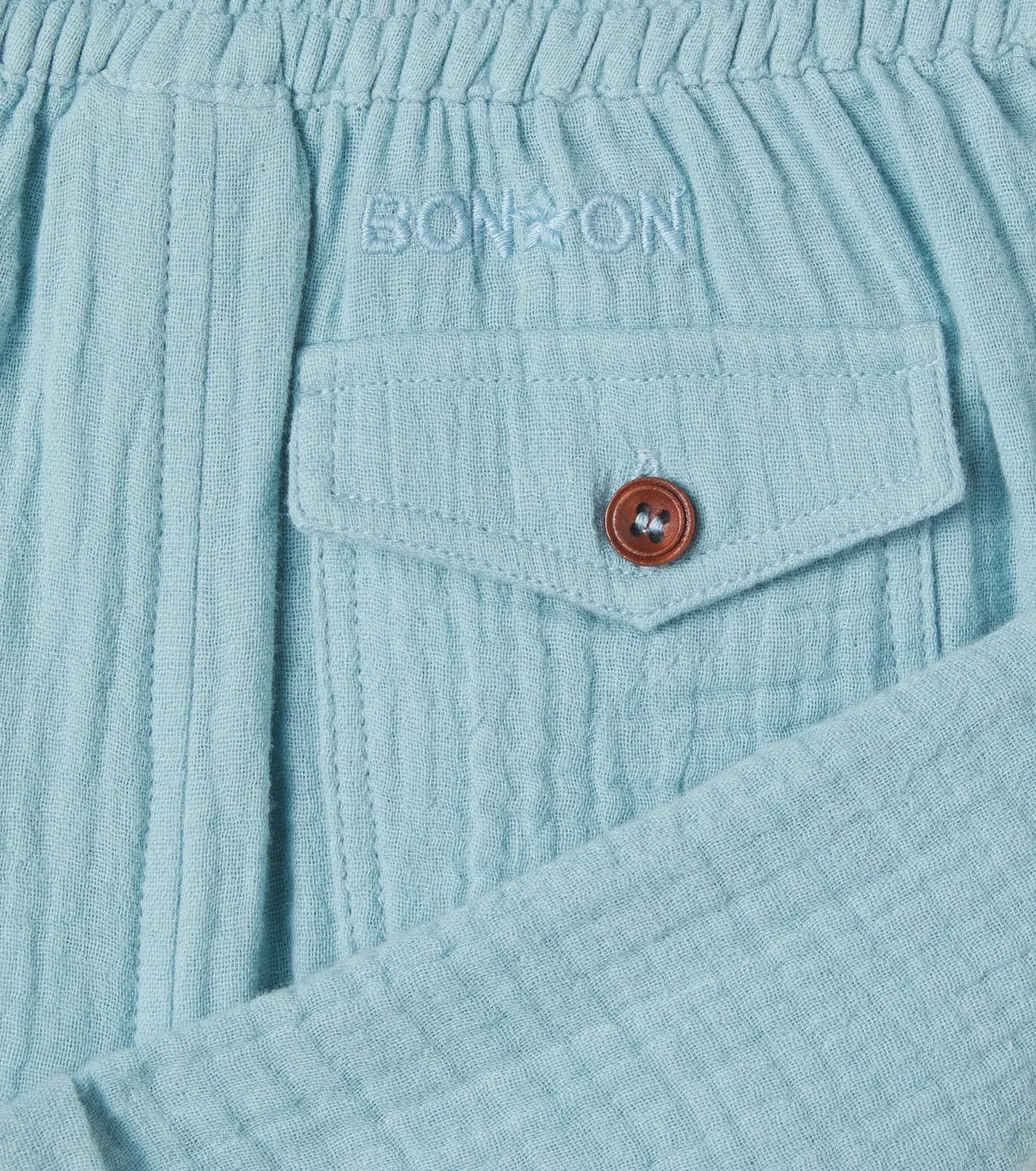 Шорты хлопковые Noe Bonton, синий — фото 3