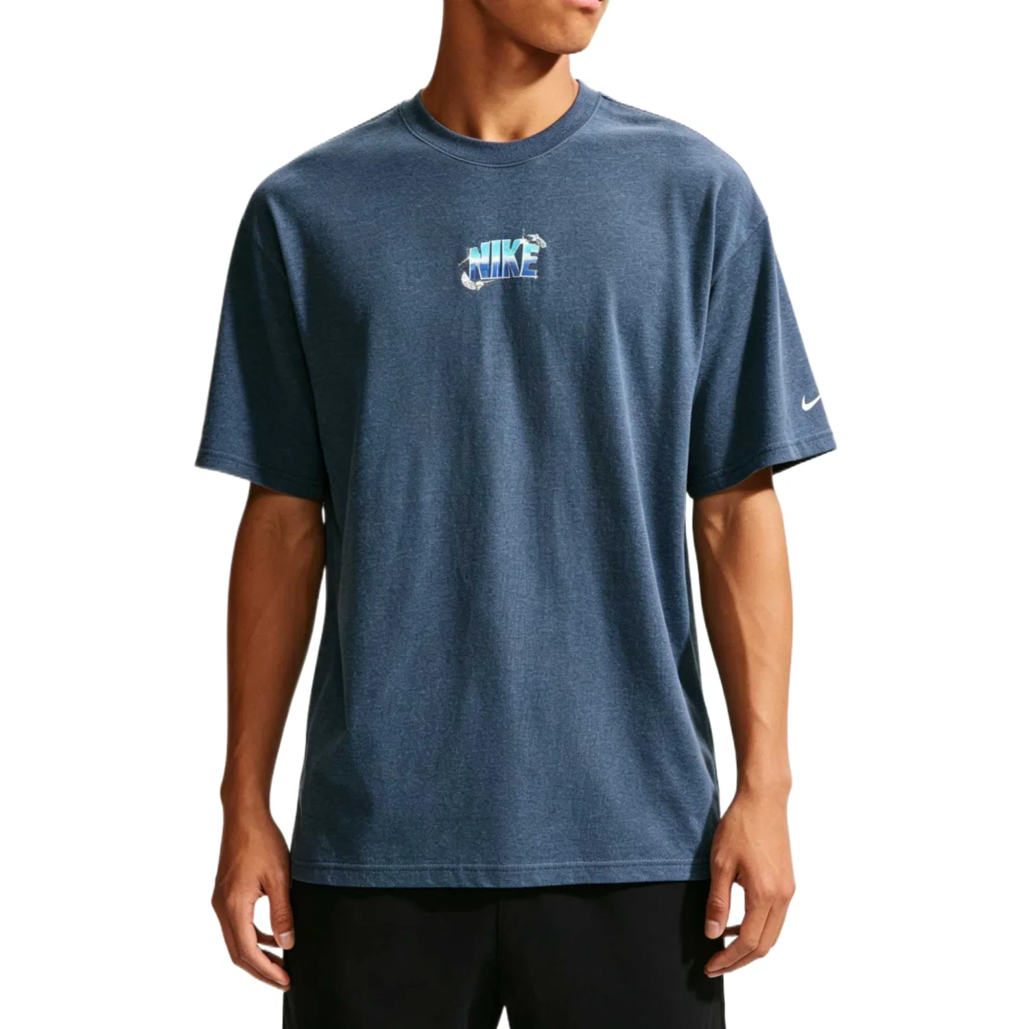 Футболка спортивная с круглым вырезом Nike, Midnight Blue
