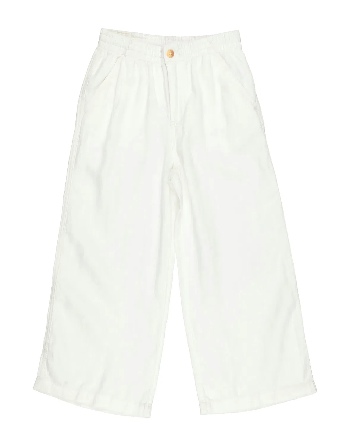 Детские широкие льняные брюки для девочек Polo Ralph Lauren, белый