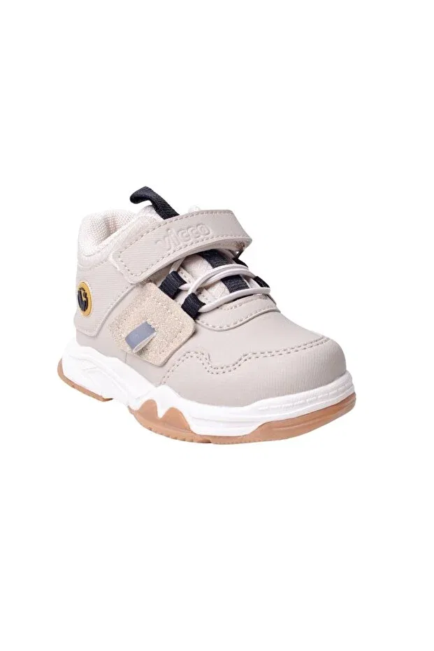 Детские ботинки для девочек на плоской подошве Vicco, Beige-81032 — фото 2