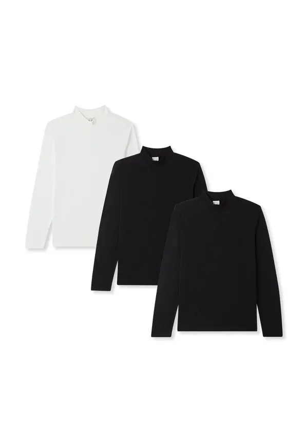 Детский лонгслив из хлопка Long Sleeved Top Terranova 2x black, 1x white, белый — фото 3