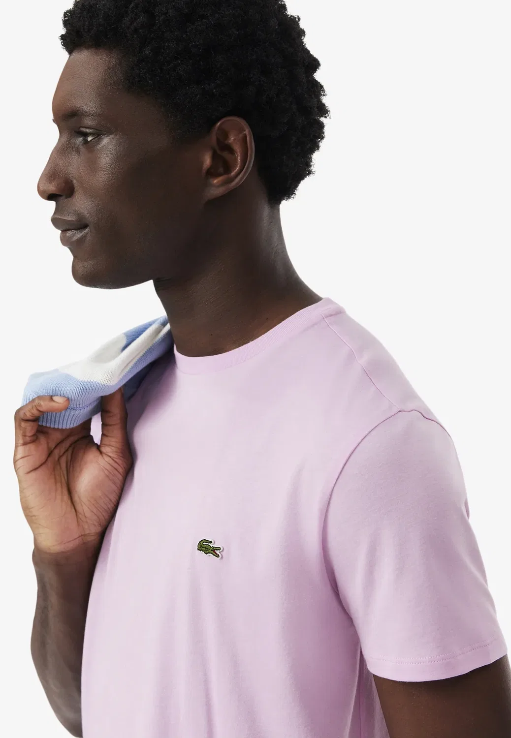 Простая футболка Lacoste, Pink — фото 4