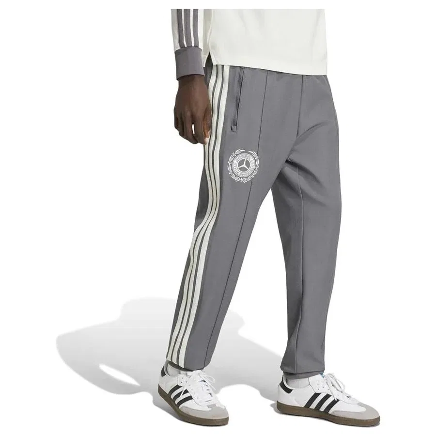 Спортивные брюки с завязкой Mercedes-AMG Petronas Formula 1 Team Silver Arrows Icon Track Pant Men adidas, Серый — фото 2