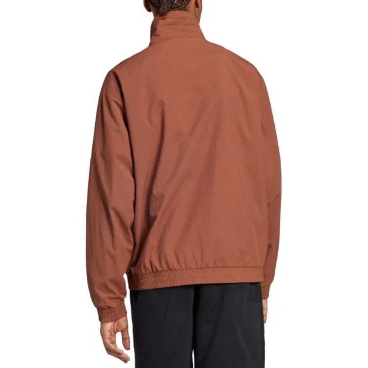 Мужская куртка с принтом Adicolor Woven Firebird Track Top Adidas Originals, Dark Brown — фото 4