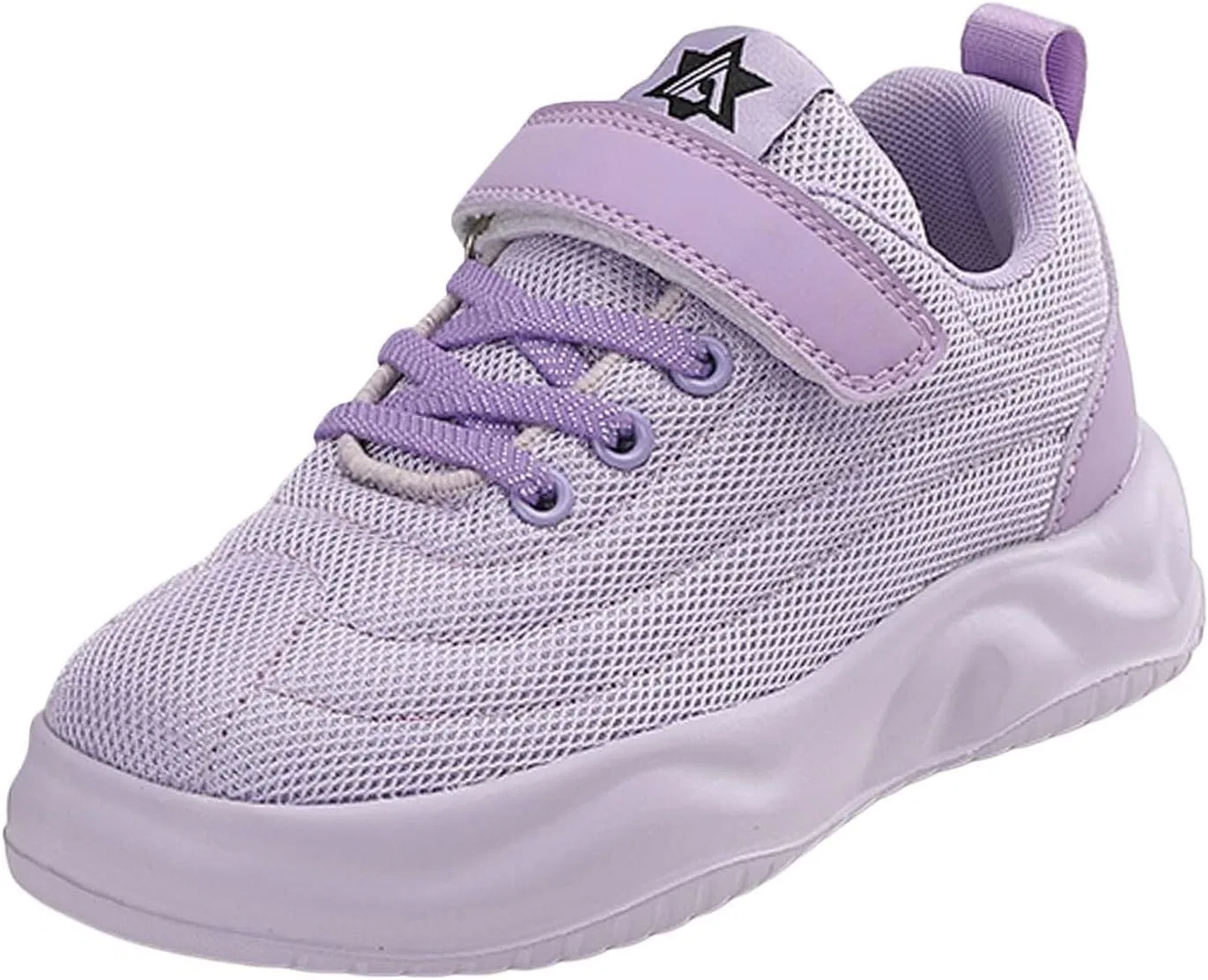 Детские кроссовки без шнурков для девочек и мальчиков IWIHMIV, Purple