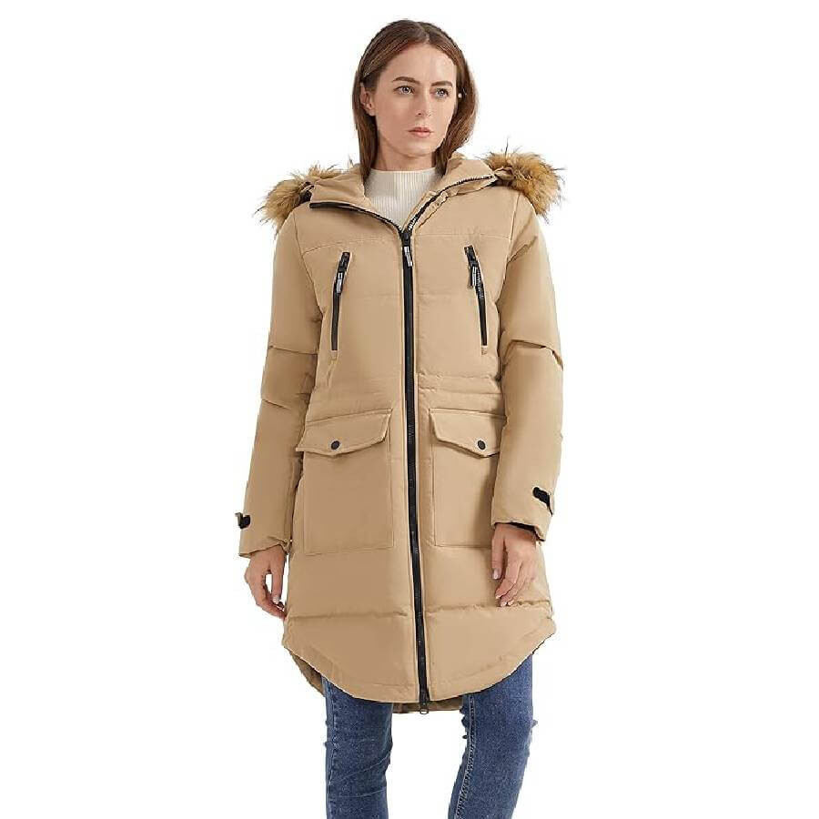 

Пальто-пуховик Orolay Women's Thickened Down Winter, хаки